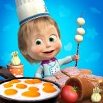 Masha and bear cooking dash png